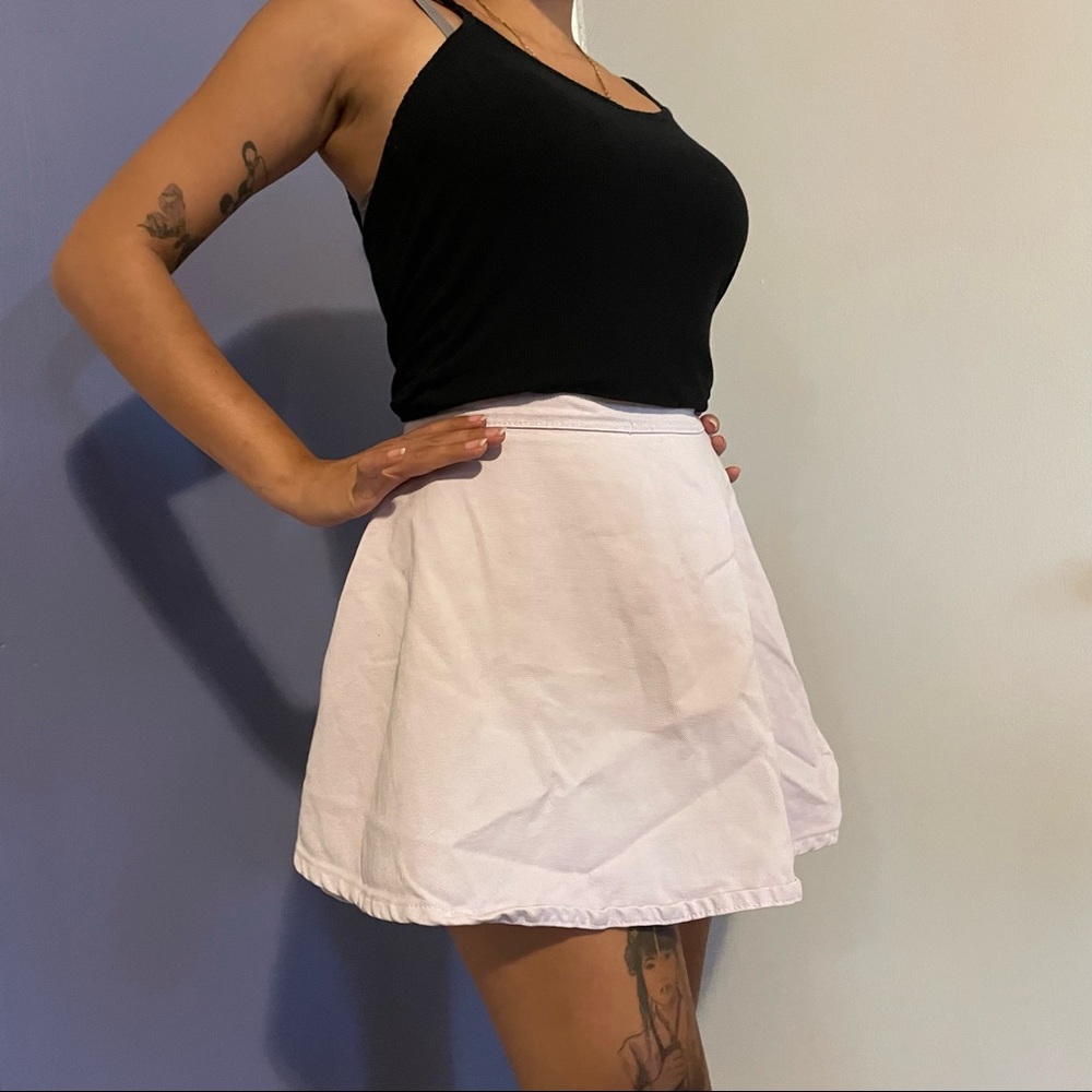 American apparel lilac mini skirt